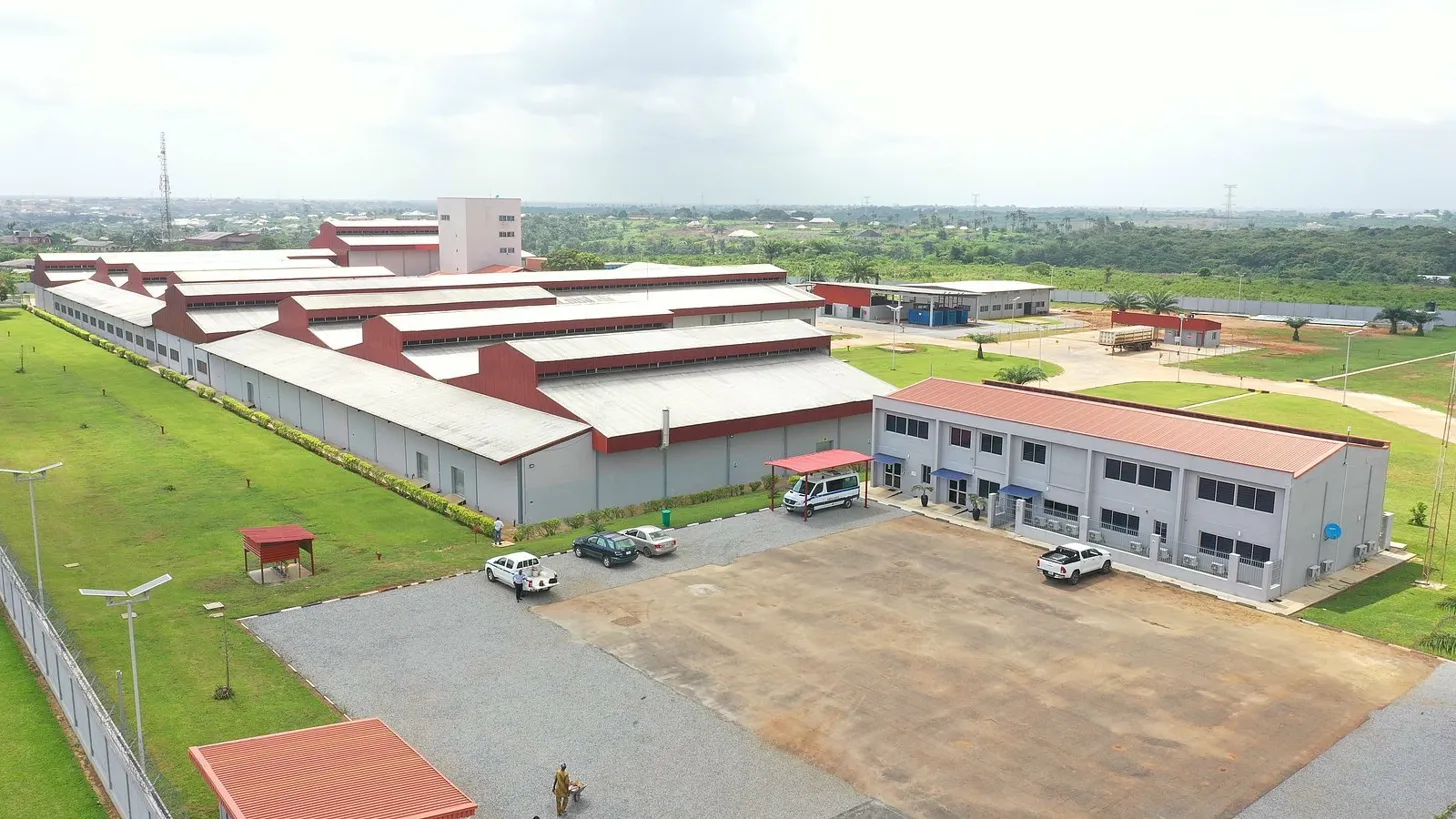 EKOFIN facility ground-level aerial view